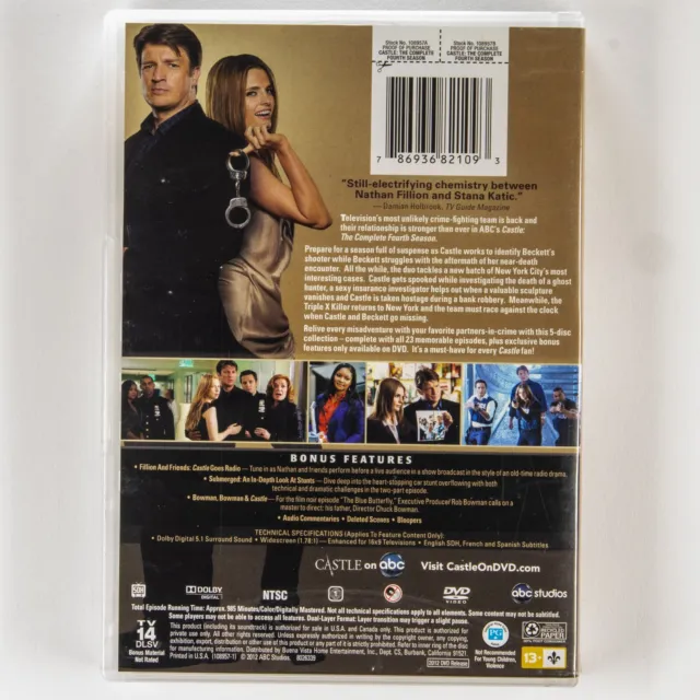 Castle The Complete Fourth Season DVD - 4 Four  - Sous-Titres Francais 2