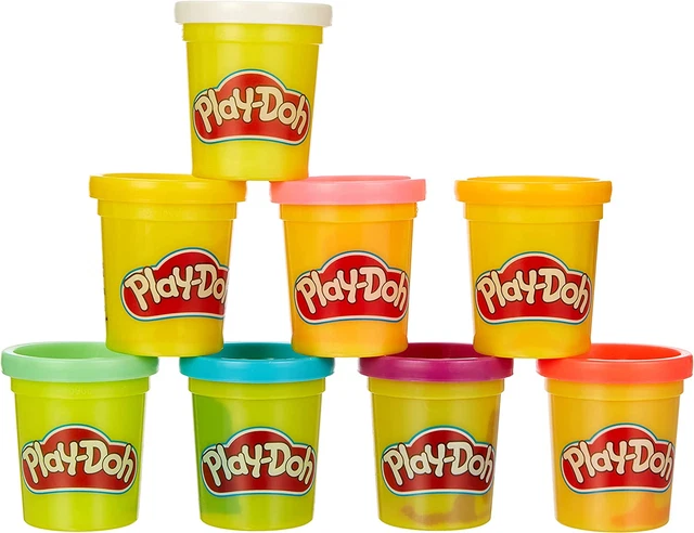 Playdoh E5044EU4 8Er Pack, Knete in Regenbogen Farben, Für Fantasievolles Und Kr