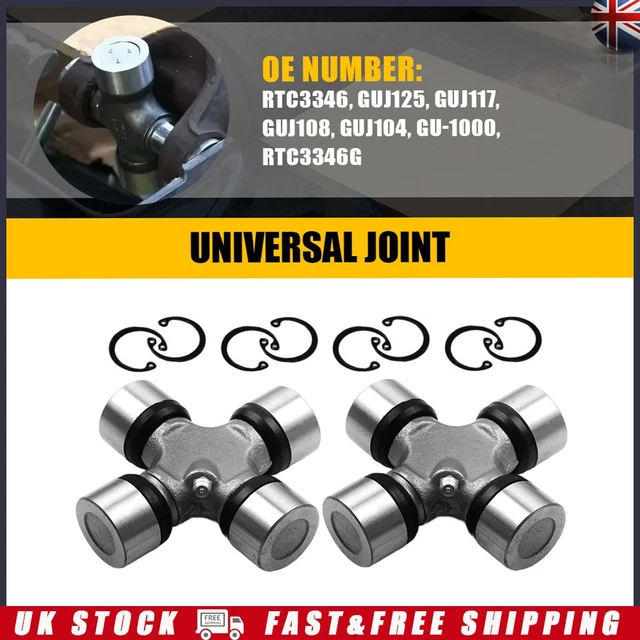 Land Rover Defender England Models FOR LAND ROVER Series & Defender 82mm Propshaft UJ Universal Joints x2 ...