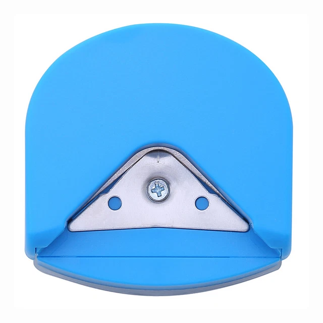 Cortador recortador de esquina redondo mini portátil de 4 mm (azul)