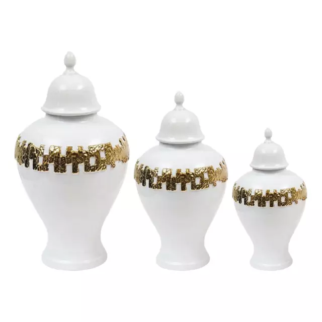 Bocaux de gingembre décoratifs avec couvercles Décor à la maison Fleurs Pot