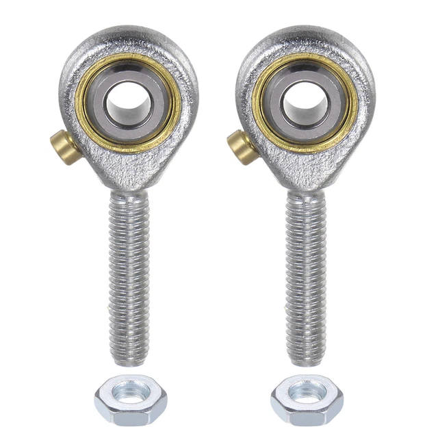 2pcs POSB3 Male Rod End 3/16" Bore and #10-32 Right Hand Thread,Includes Jam Nut