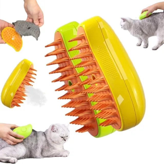 Cat Steam Brush Cat And Dog Pet Electric Spray Massage Comb Anti Flying Comb