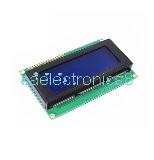 2004 204 20X4 Character LCD Display Module HD44780 Controller Blue ...
