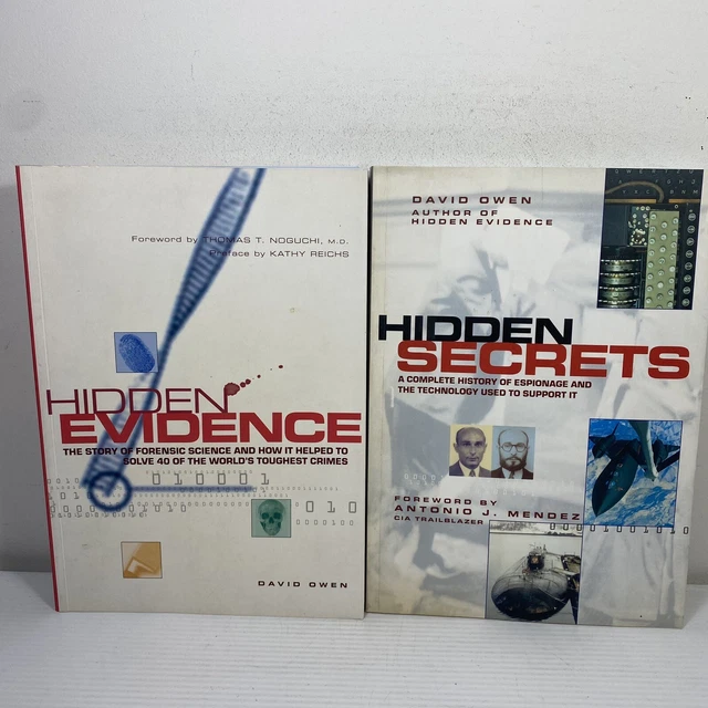 2 LOT DAVID Owen- Hidden Secrets History of Espionage & Hidden Evidence ...