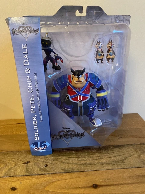 Kingdom Hearts Select Series 2 – 3 Actionfiguren: Pete, Chip & Dale & Soldier, 5,1–17,8 Cm, Mehrfarbig