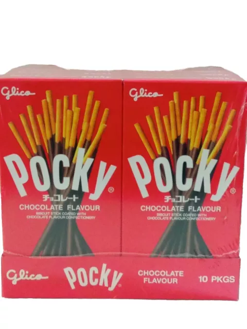 10 boxes Glico Pocky Chocolate Coated Biscuit Sticks 47g each