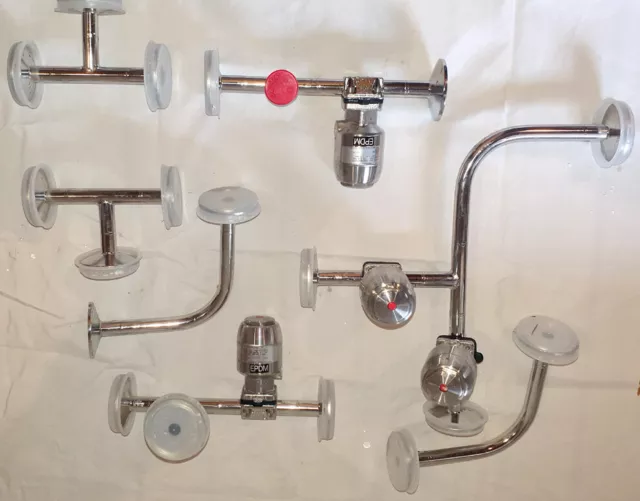 Raccolta valvole a membrana GEMÜ, valvole e tubazioni, acciaio inox TC