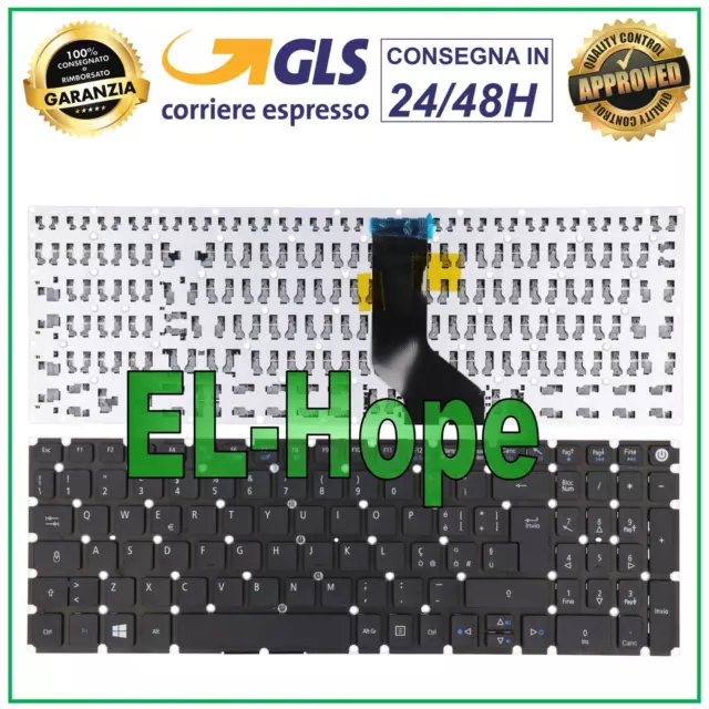 Tastiera Italiana Keyboard Per Notebook Acer Extensa Ex2540 2540 2511 Nera