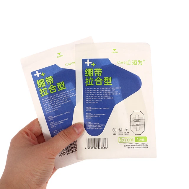2 pz cerniera cerotto cravatta chiusura ferita patch emostatica sutura rapida-SA