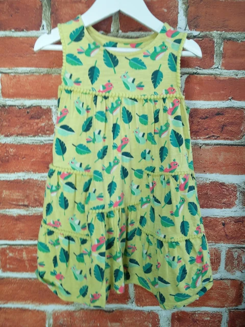 Pacchetto Ragazze Età 5-6 Anni Next M&S Abiti Estivi Tuta Gioco Uccellini Floreali 116Cm 3