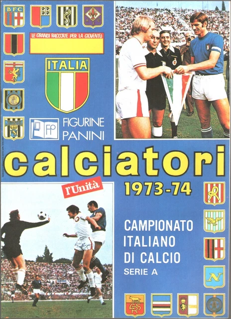 ALBUM FIGURINE CALCIATORI Panini 19731974 Ristampa L'unita' EUR 3