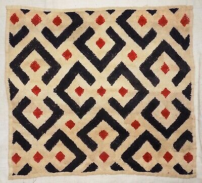 African Kuba Velvet Raffia Textile Kasai Shoowa Bushoong Zaire Congo kv414