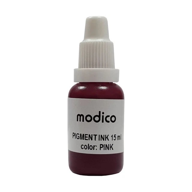 Modico Pink 15ml Bürostempelfarbe pinke Stempeltinte Flash Stempel nachfüllen