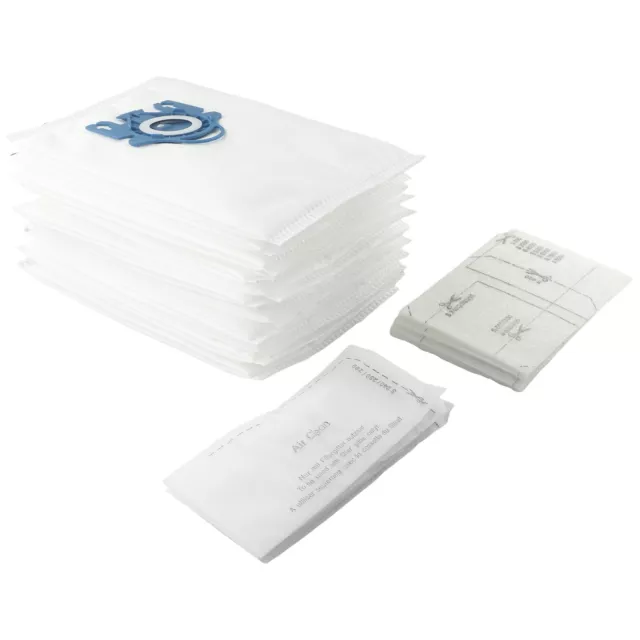 Durable Poussi��re Sac Filtre Kit 12x Accessoires Fjm 3D Gn for Miele S5 S8