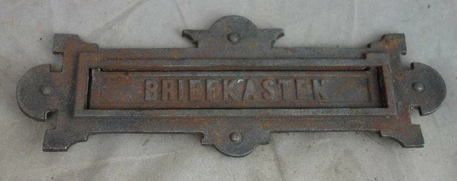 antiker Briefkasten-Schlitz Gusseisen Original