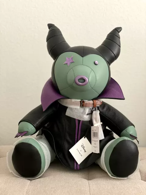 Coach x Disney Villains Maleficent Collectible Bear Plush - NEW