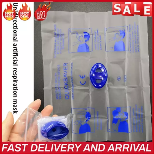 Disposable CPR Face Shield Portable Emergency Aid First Responder CPR Barrier