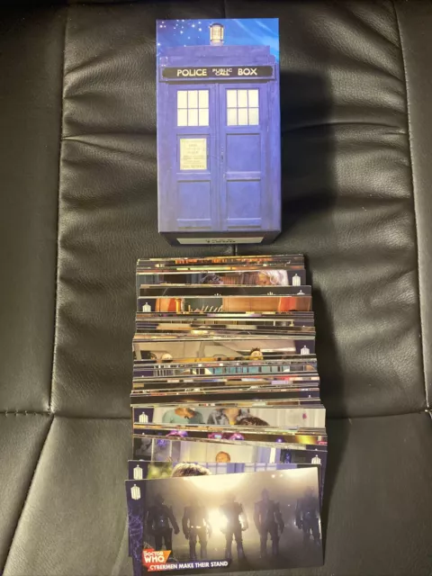 Topps Dr Who The Tenth Doctor Adventures 88 Card Set & Tardis Box (NO AUTO)