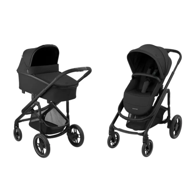 MAXI COSI Kombi Kinderwagen Plaza Plus Essential Black 3in1 Buggy Schwarz