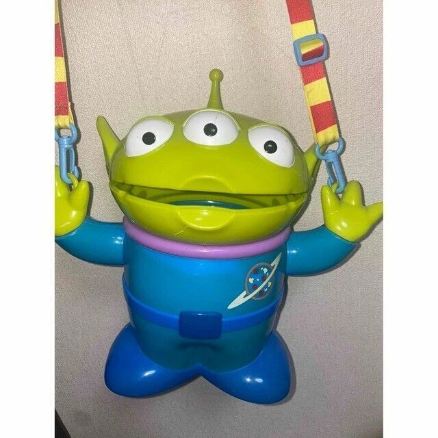 Tokyo Disney Resort Alien Omini Verdi Secchiello per Popcorn TOY STORY USATO