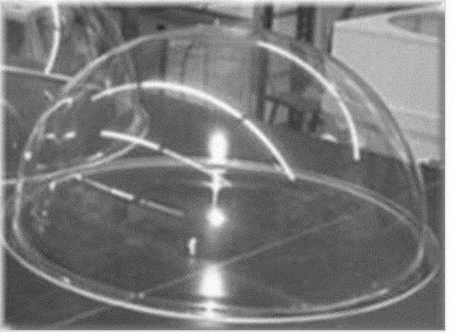 HEMISPHERE CLEAR PLEXIGLAS 22" OD x 11" High x .177" + 1" Flange (1 PC) 15276-9