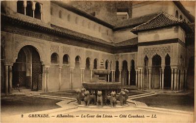 674254 CPA AK GRANADA Alhambra La Cour des Lions Coté couchant SPAIN 