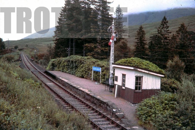 35mm Slide BR British Railways Scene View Glencarron Station 1960 Original