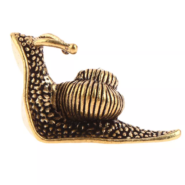 Personality Retro Brass Mini Snail Statue Ornaments Desk Antique Brass Crafts