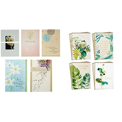 HALLMARK SYMPATHY CARDS Assortment Pack 5 Condolence Cards with