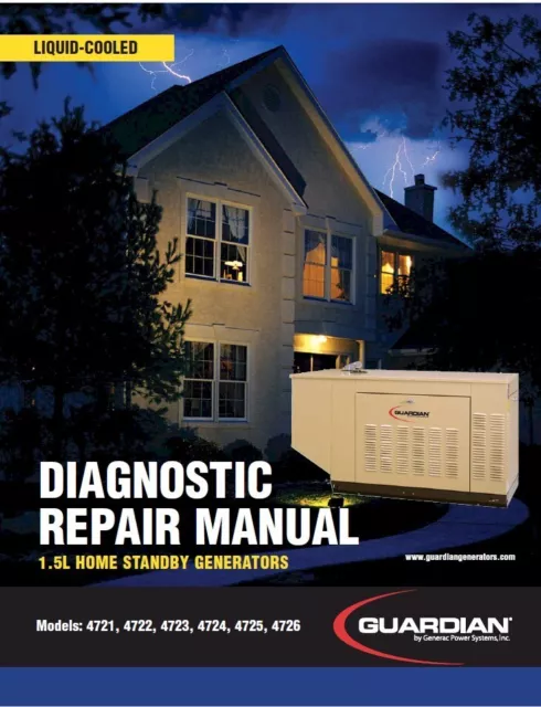 Generac Diagnostic Repair Manual 0F7698 1.5L Mitsubishi Liquid-Cooled