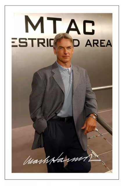 Mark Harmon Signed Photo Print Autograph Ncis Leroy Jethro Gibbs