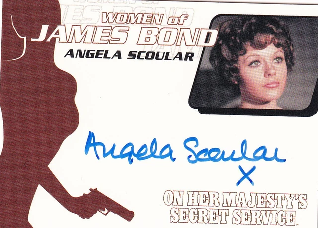 Women of James Bond Autograph Card WA36 Angela Scoular as Ruby