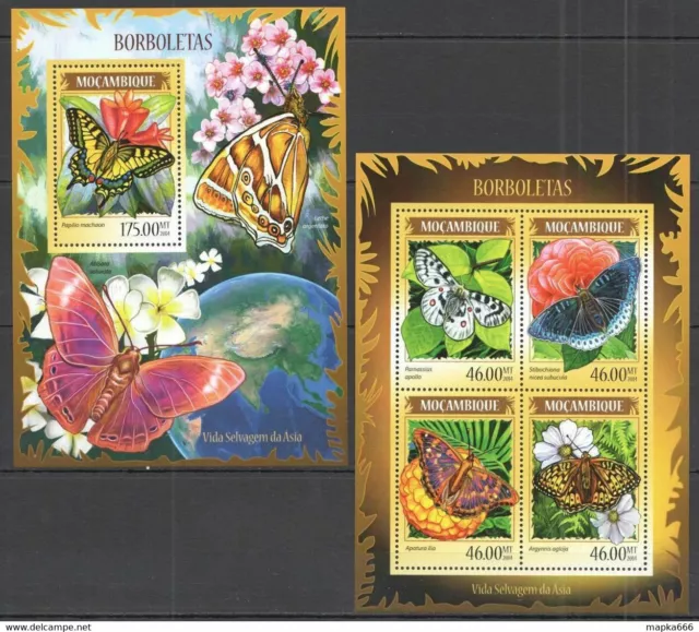 St2419 2014 Mozambique Butterflies Fauna Kb+Bl Mnh