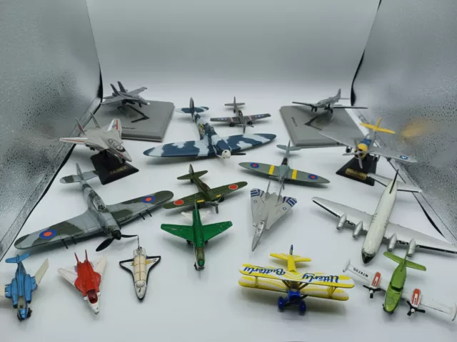Collection Of 17 Diecast Planes Dinky Corgi Matchbox