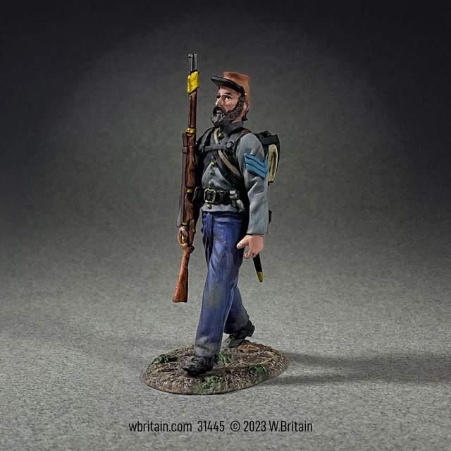 Britains - Confederate Infantry (8881) 2 Marching Figures