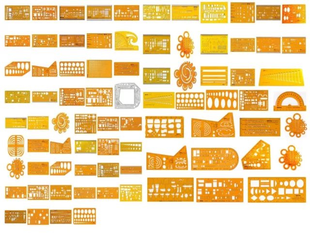 ROTRING ZEICHEN SCHABLONEN ARCHITEKT ELEKTRO SANITÄR MÖBLIERUNG u.v.m. AUSWAHL!!