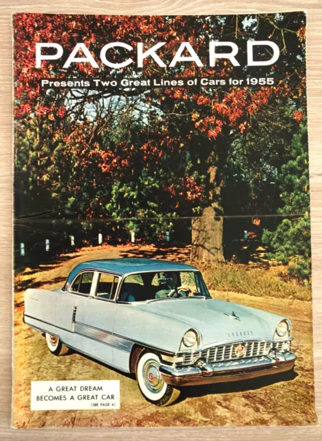 🚘 Brochure Automobile 1955 PACKARD Grand Catalogue Document Pub Sales Prospekt