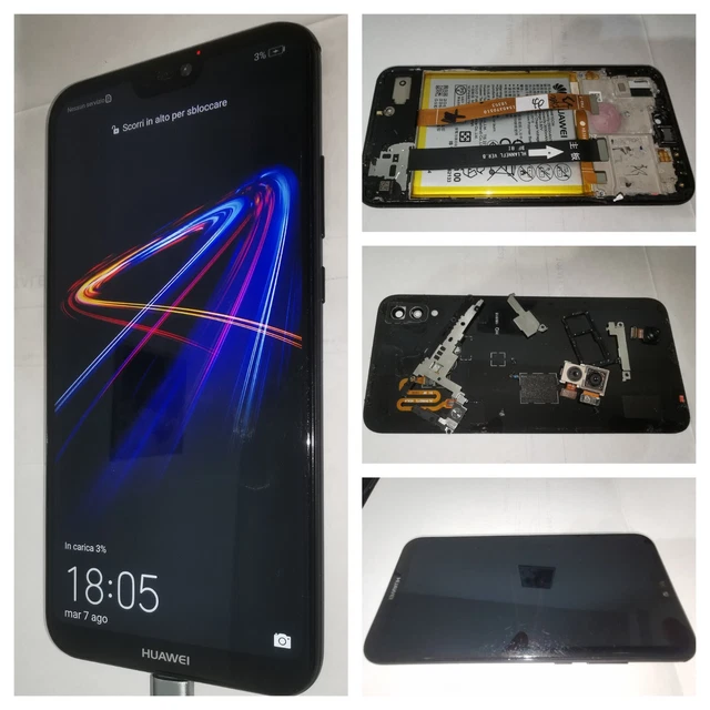 Huawei P20 Lite Black 🔴SENZA SCHEDA MADRE 🔴