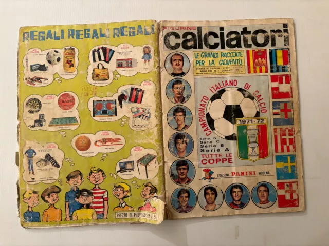 Album figurine calciatori Panini 1970/72 vuoto solo da recupero