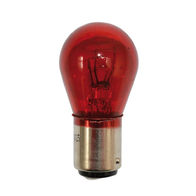 Hert Ampoule de Rechange Deux Filaments 12V-5/21W BAY15D Rouge