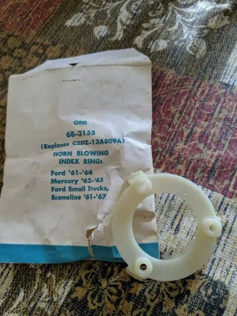 NOS FORD 68-3155 replaces C2DZ-13A809A Horn Blowing Index Ring ' 61-67