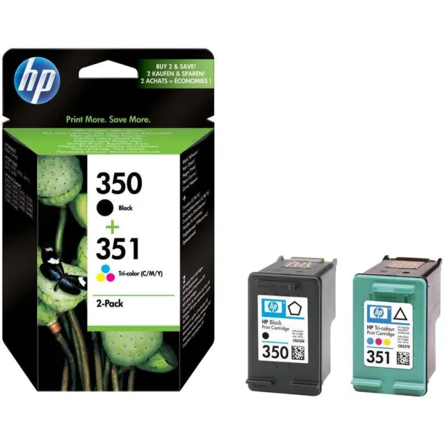 Refilled Ink For HP 350 + HP 351 Cartridges HP350 Black HP351 Colour