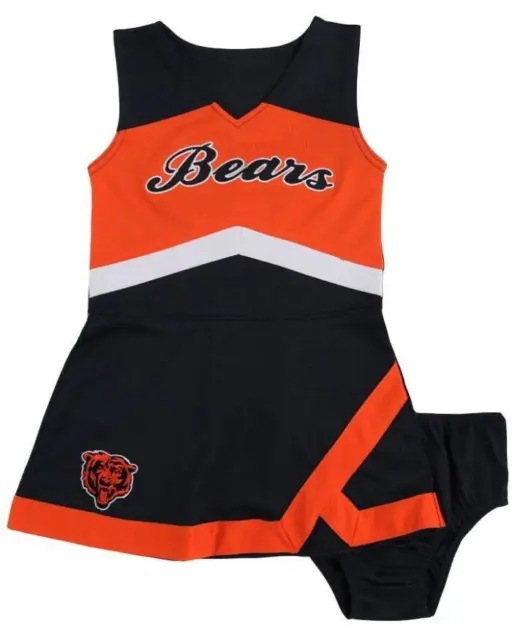 NFL CHICAGO BEARS Little Girl's 6X Cheerleader 2-Pc Outfit NWT