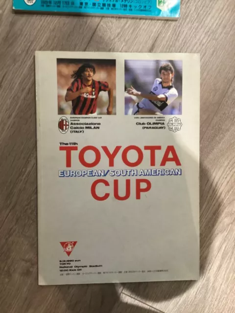 TOYOTA FIFA CLUB WORLD CUP FINAL 1990 AC Milan v Olimpia in Tokyo