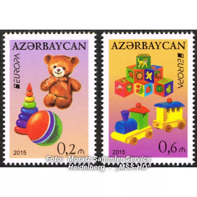 Aserbaidschan Azerbaijan Europa CEPT 2015, Spielzeug/Toys, kmpl. Satz ** postfr.