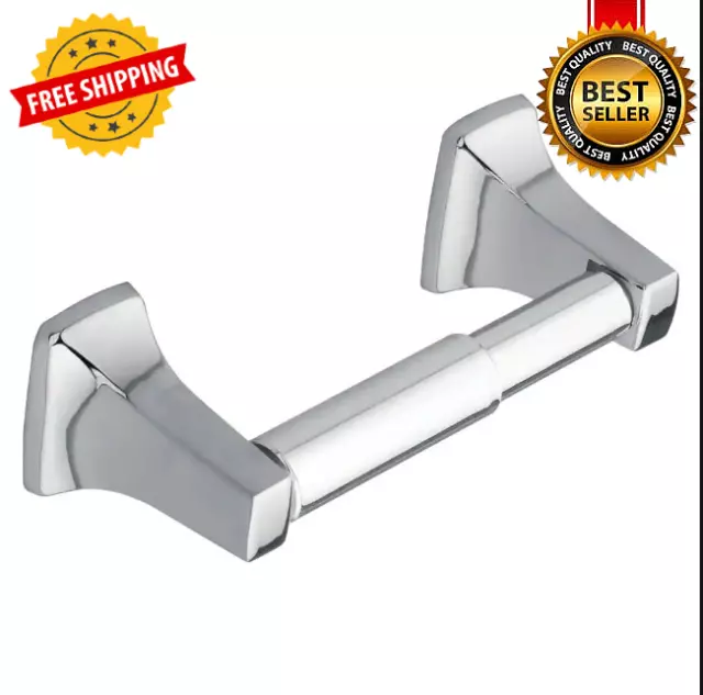 MOEN Contemporary Toilet Paper Holder in Chrome Zinc New USA Stock Free Shipping