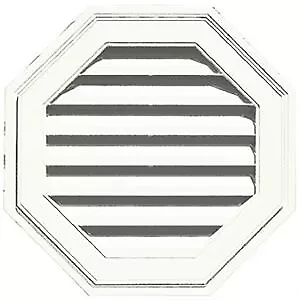 Gable Vent, Octagon, White, 22-In. -120012222123