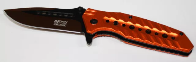 MTech USA Navaja MT-A925Messer Cuchilla de Exteriores Naranja Abertura Hoja