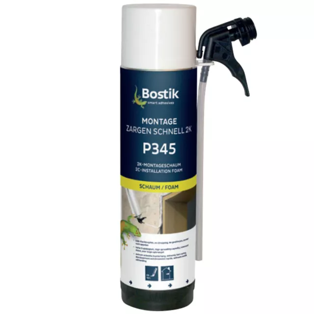 3x Zargenschaum 400ml BOSTIK P345 2K Schnellschaum Türschaum Montageschaum 2